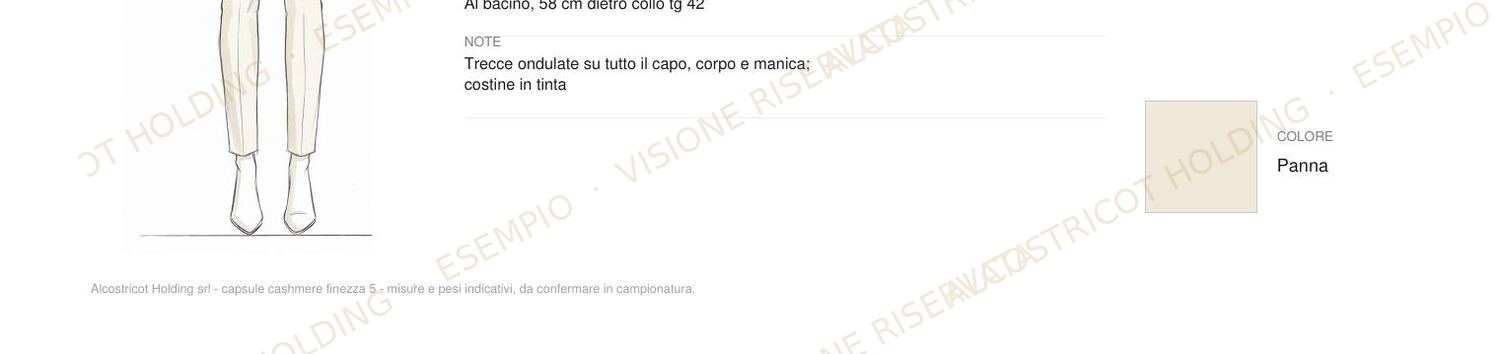 Tavola della scheda capo AK-01 Dolcevita fit della capsule cashmere finezza 5, parte 3 di 3